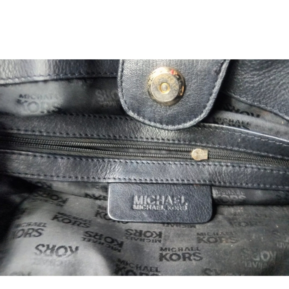 Michael Kors Woodside Large Satchel Leather Handbag  Black - Picture 7 of 8